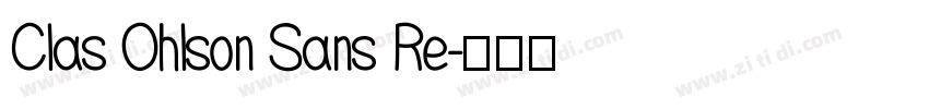 Clas Ohlson Sans Re字体转换